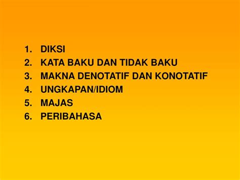 PPT - BAHASA INDONESIA KOSA KATA PowerPoint Presentation, free download - ID:6905655
