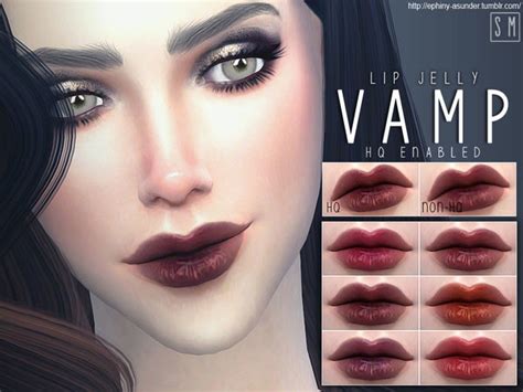 The Sims Resource Vamp Lip Jelly By Screaming Mustard Sims 4
