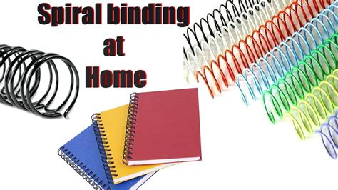 How To Do Spiral Binding At Home Homemade Binding Book How To Make