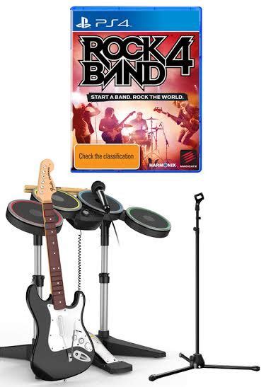 Rock Band 4 Band In A Box Bundle Ps4 Buy Now At Mighty Ape Nz