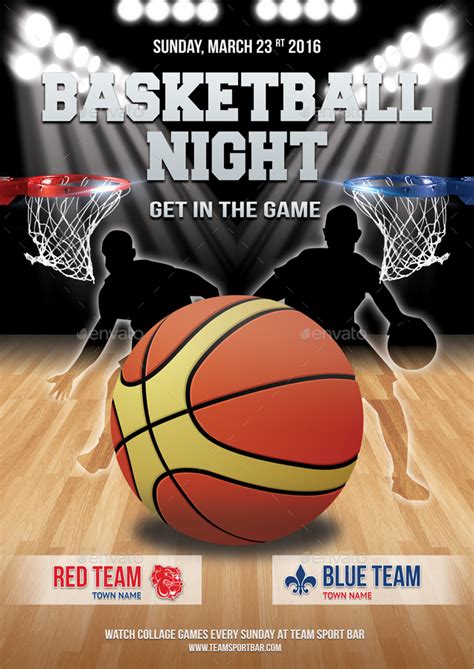 Basketball Game Poster Template 10 By 21min Graphicriver