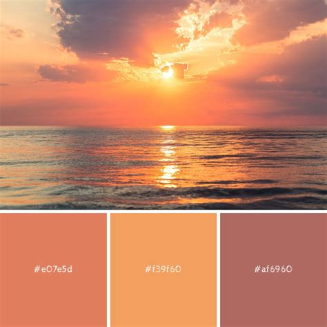 {^widget recently i redecorated a master bedroom. sunset color palette | Sunset color palette, Relaxing ...