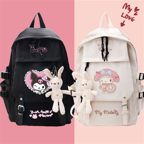 Kuromi Bag My Melody Cinnamoroll Hello Kitty Pompompurin School Bag