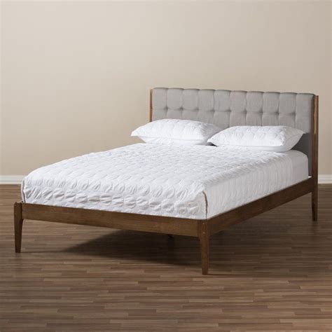 Bricker Wood Platform Bed In 2020 Modern Platform Bed Upholstered