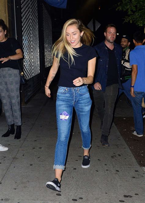 Miley Cyrus In Jeans Out In New York City Gotceleb