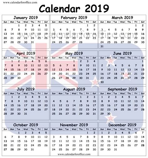 2019 Calendar With Public Holidays South Africa Public Holidays 2019