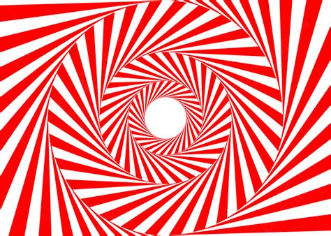 Red Optical Illusion Spiral Vector Background Op Art Spiral Red