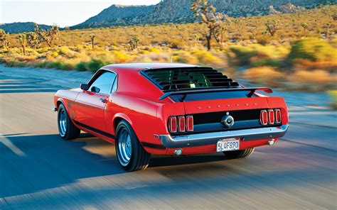 1969 Ford Mustang Boss 302 Rear Left View Autowise
