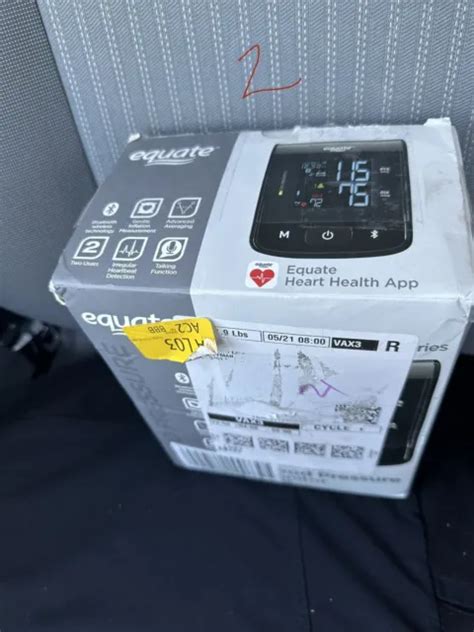 Equate Premium Upper Arm Blood Pressure Monitor 8000 Series Batteryac