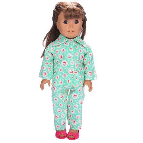 Lovely Pajamas Set Doll Clothes Wear Fit 18 Inch American Children Best