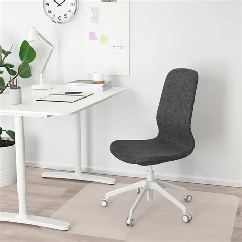 Langfjaell Office Chair Gunnared Dark Gray White  0853604 Pe671414 S5 ?f=g