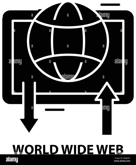 World Wide Web Icon Black Vector Sign With Editable Strokes Concept
