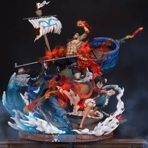 Anime One Piece Luffy Ace Sabo Gk Action Figure Collection Statue