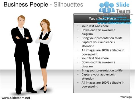 How To Make Create Business People Silhouettes Powerpoint Presentatio