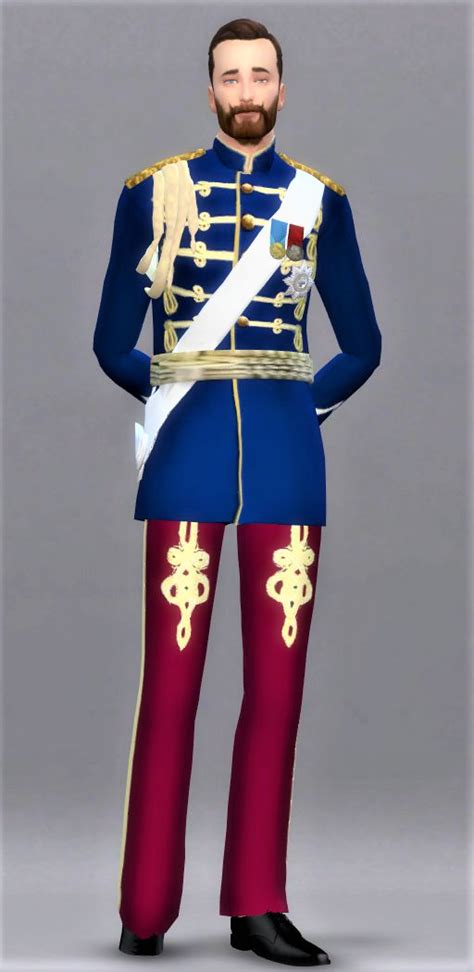 Recoloration Royal Uniform By Batsfromwesteros Sims 4 Dresses