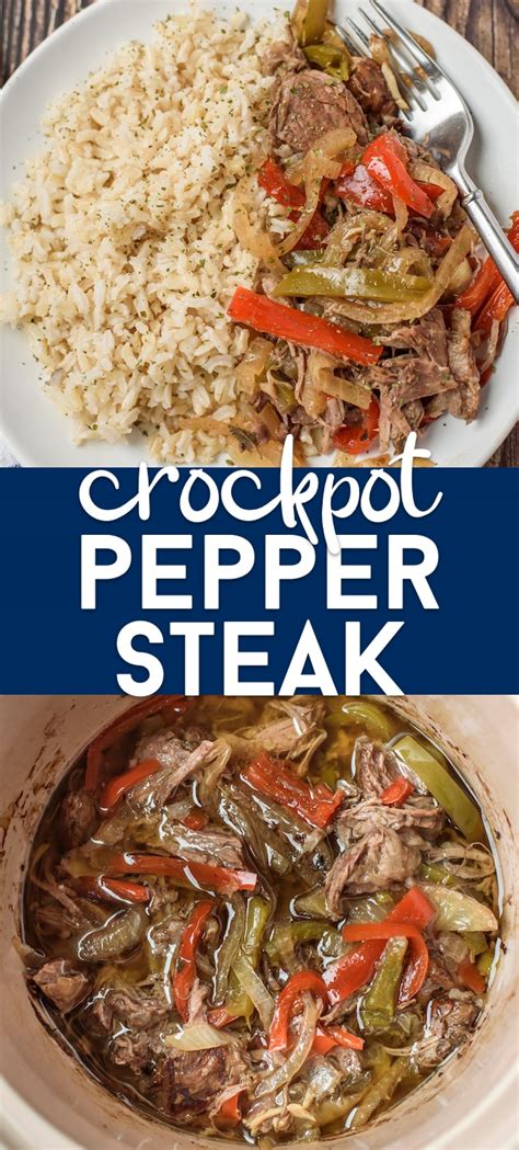 Make weeknight dinner fast and easy. Easy Crockpot Pepper Steak Recipe - Crazy for Crust ...