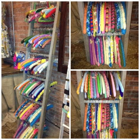 Handmade Vintage Yarn Wrapped Granny Hangers Crocheted