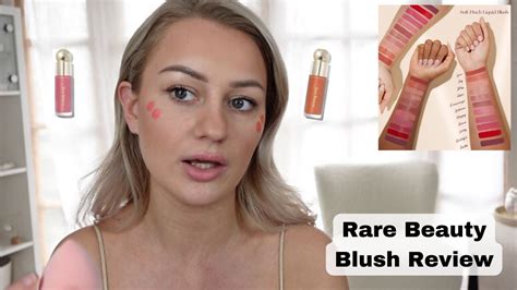 Rare Beauty Soft Pinch Liquid Blush Review Swatches Happy Joy Youtube