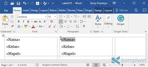 Cara Membuat Label Buku Perpustakaan Dengan Word Studyhelp