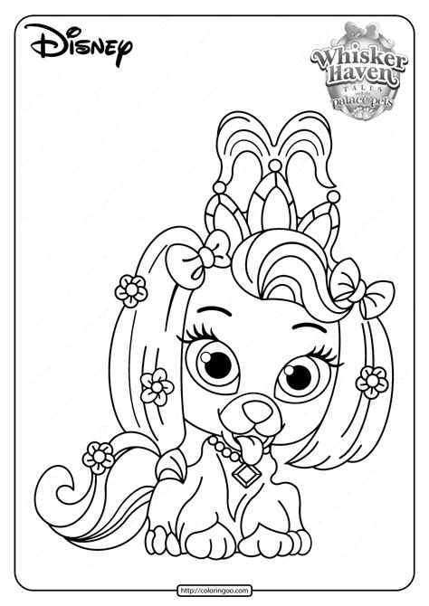 Free Printable Coloring Pages Palace Pets Coloring Pages
