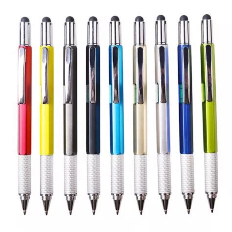 6 In 1 Multi Function Tool Pen With Graduation Ruler Screwdriver