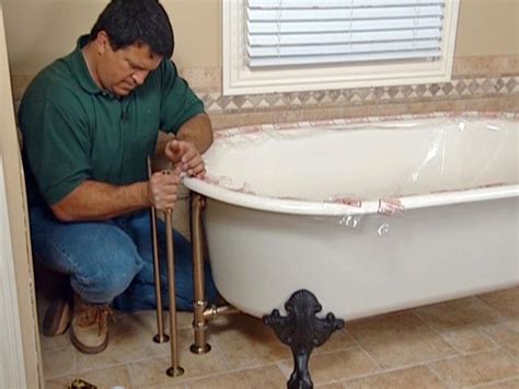 How To Install Plumbing For A Claw Foot Tub How Tos Diy