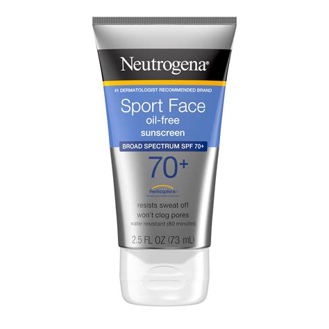 Neutrogena Sport Face Sunscreen Lotion Spf 70 Oil Free 25 Fl Oz