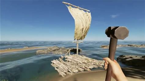 Stranded Deep Ps4 How To Assemble Wooden Raft Youtube