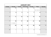 Are you looking for a printable calendar? Printable 2021 Word Calendar Templates - CalendarLabs