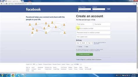 Fill out the information under the about tab. How to Create Facebook Account Without Phone Number - YouTube