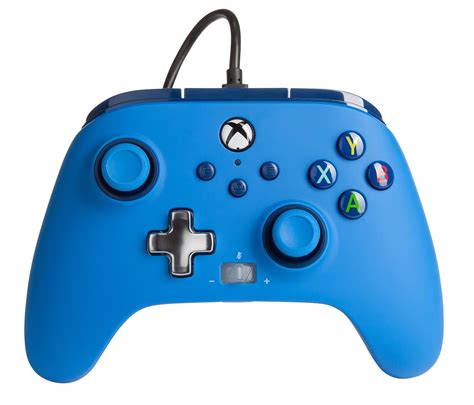 Powera Xbox Enhanced Wired Controller Bold Blue Xbox Series X In