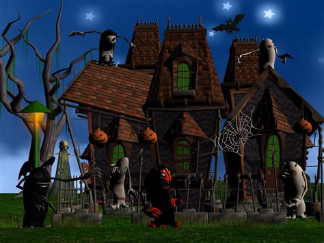 Download Happy Halloween Wallpaper 3d By Dhodges 3d Halloween