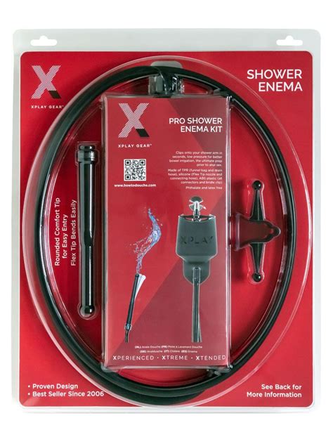 Shower Enema Kit 8 Inch Nozzle With Rounded Comfort Tip Xplay