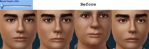 Sims 3 Cc Finds Oneeuromutt Default Slider Of Mouth Height