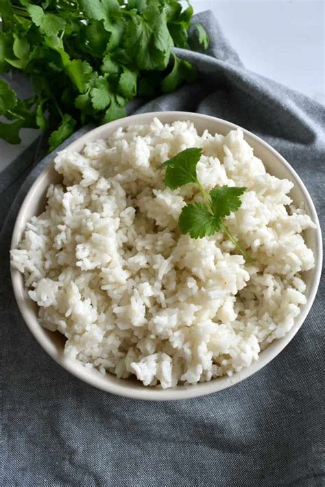 Perfect Fluffy Thai Coconut Rice Stovetop Method Hint Of Healthy