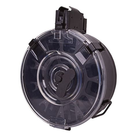 Ak47 75 Round Drum Magazine 762x39 Clear Ammo View Cover Ftf