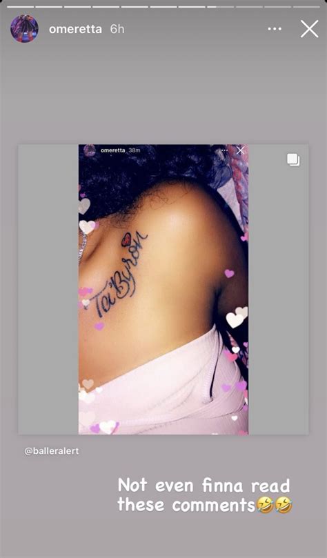 Rapper Omeretta Faces Backlash After Revealing The Tattoos She Has Of
