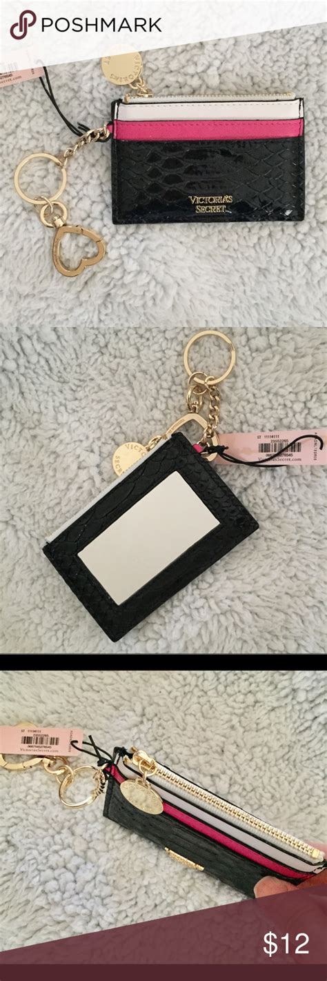 Victoria secret pink credit card. VS credit card case NWT | Pink keychain, Credit card cases, Victoria secret bags