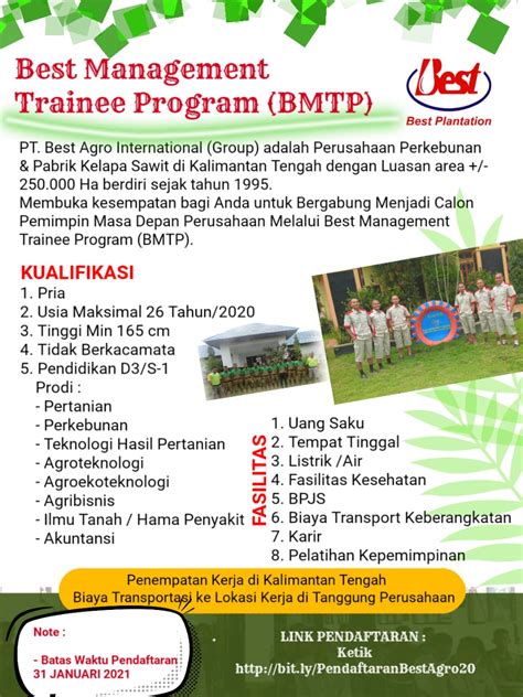 Maybe you would like to learn more about one of these? Loker di PT. Best Agro International | Klub PJK UMSU