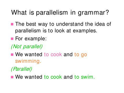 Parallelism 23 Examples Format Pdf Examples