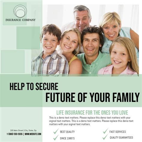 If you have any intentions of purchasing an austin life. Life Insurance Template | PosterMyWall