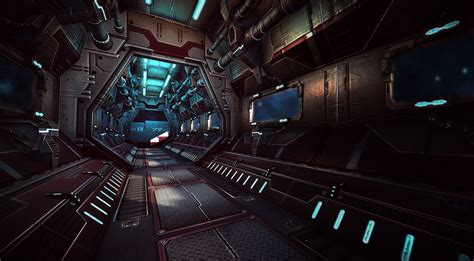 Sci Fi Corridor By Vincentlim Sci Fi Concept Art Sci Fi Environment