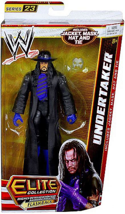 Wwe Wrestling Elite Series 23 Undertaker Action Figure Jacket Mask