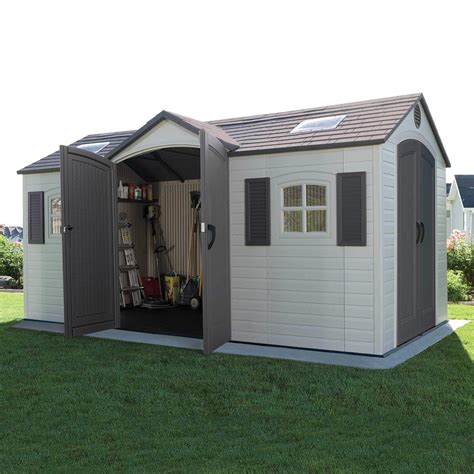 LIFETIME 60079 Outdoor Storage Dual Entry Shed -- Click image to review