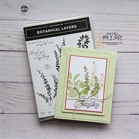 Sweet Summer Thank You Notes With The Botanical Layers Stamp Set From