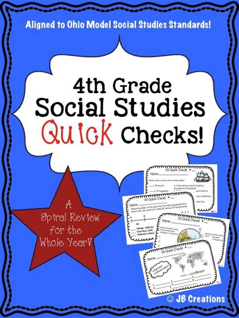 Reinforce Key Social Studies Concepts All Year This Quick Check Spiral