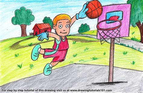 In fact, i have well over 350 coloured pencils to choose from. Basket Ball Player for Kids Colored Pencils - Drawing ...