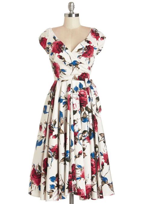 So Stinkin Cute Layered Cupcakes Dress In Red And Blue Mod Retro Vintage Dresses Modcloth