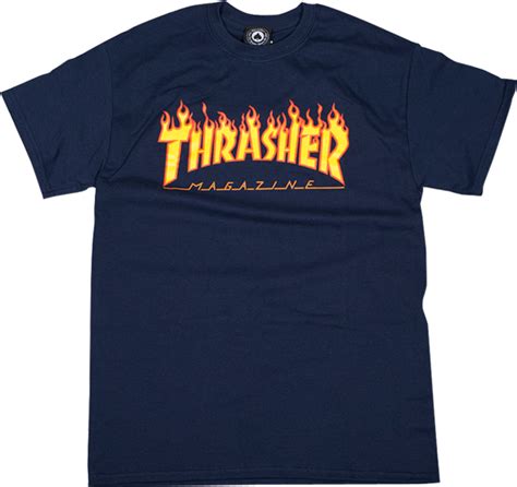 Thrasher Magazine Flame Logo T Shirt Tee Shirt Flames