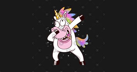 Dab Life Crazy Unicorn Unicorn Sticker Teepublic